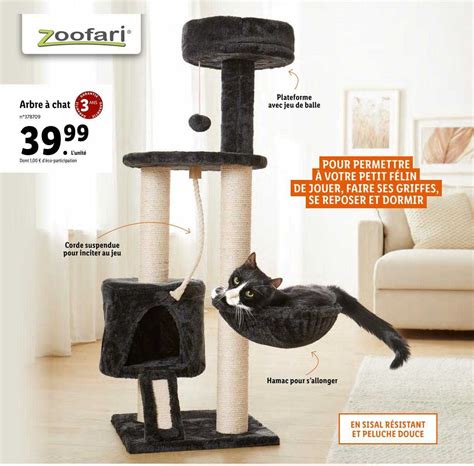 Promo Arbre à Chat Zoofari chez Lidl iCatalogue fr