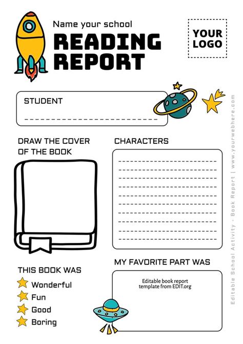 Free Book Report Templates to Customize