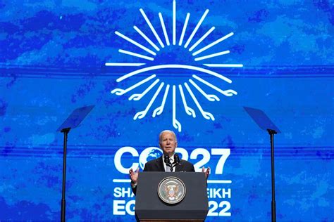 Cop27 Joe Biden Fait La Leçon Sur Le Climat