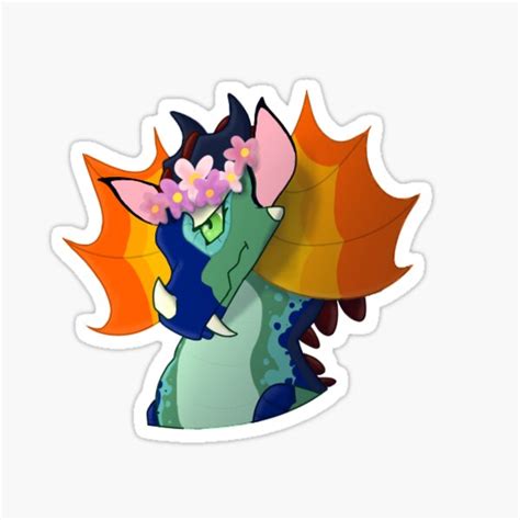 "Queen Glory the Rainwing" Sticker for Sale by AlyconeumArt | Redbubble