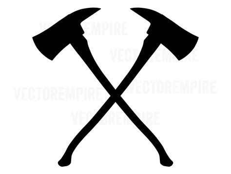 Axe Svg Firefighter Axe Vector Fire Department Svg Firemen Cricut File