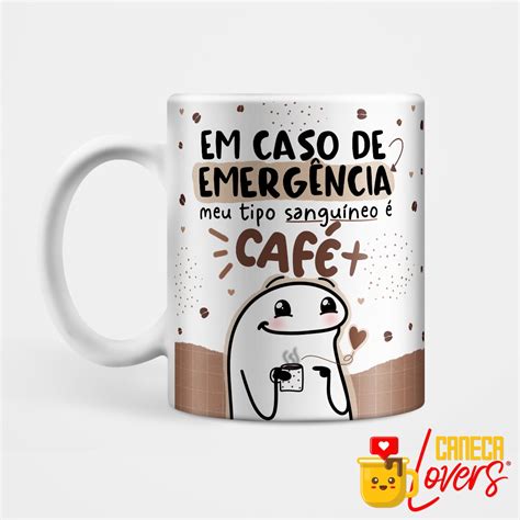 Caneca Flork Tipo Sanguíneo Café Caneca Lovers