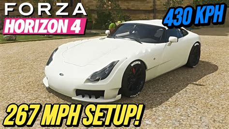 FORZA HORIZON 4 267 MPH TVR Sagaris Setup YouTube