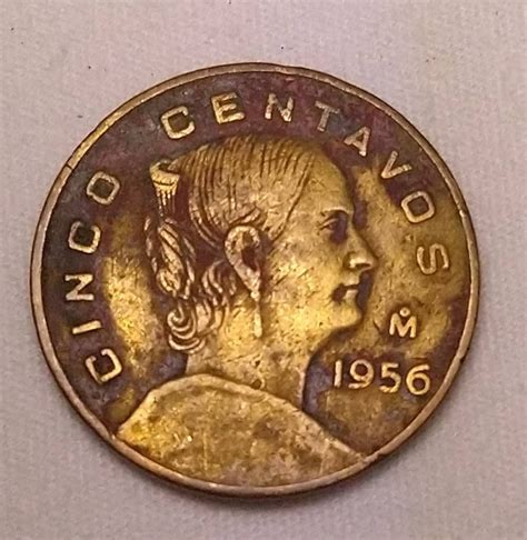 Monedas Antiguas De México Josefa Ortiz 5 Centavos 1956 MercadoLibre