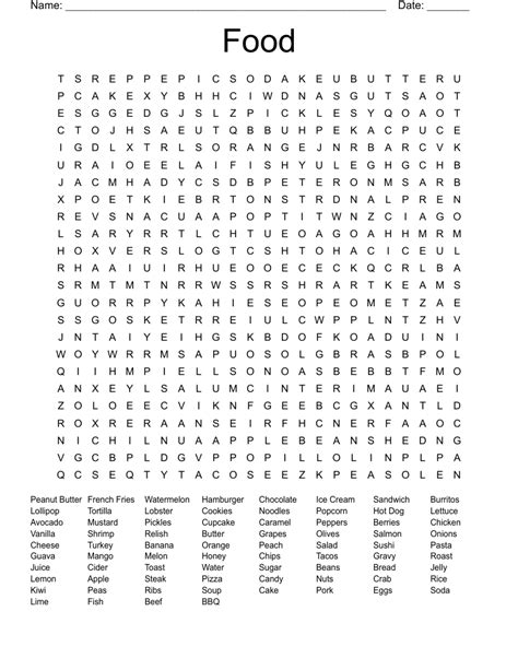 French Food Word Search Puzzle By Puzzles To Print Tpt Hot Sex Picture