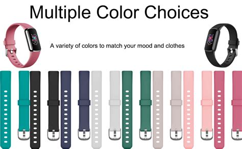 Bands Compatible With Fitbit Luxe Bands For Women Adjustable Silicone