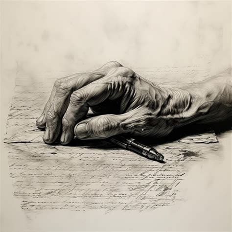 Premium Photo Illustration Of Writting Hand