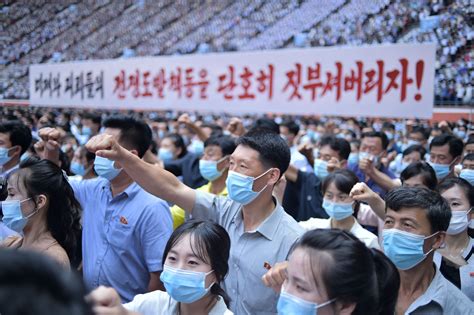 Thousands Of North Koreans March Against ‘imperialist Us On Korean War