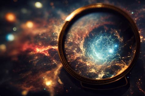 A Magnifying Glass Zooming On The Universe With Midjourney Openart