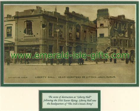 Easter Rising 1916 Easter Rising 1916 Ruins Of Liberty Hall Dublin