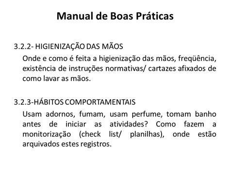 Exemplo De Manual De Boas Praticas V Rios Exemplos