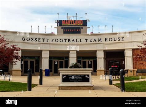 Maryland terrapins football team house at the University of Maryland ...