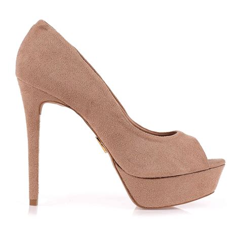 Meia Pata Camurça Nude UZA Shoes Sapatos Femininos