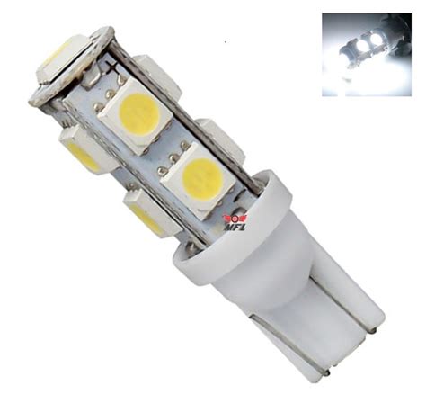 LAMPADA T10 9 LED W5W BRANCO 5050 12V MFL ACESSORIOS LTDA