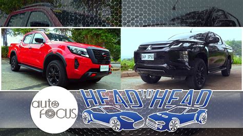 Mitsubishi Strada Athlete Black Series Vs Nissan Navara PRO 4X Head