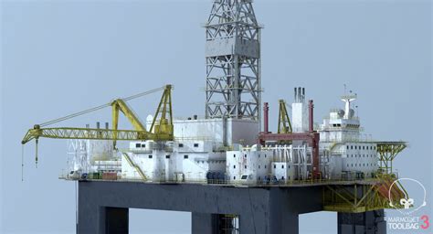 Нефтяная вышка 02 3D Модель $99 - .dae .dxf .fbx .obj .max - Free3D