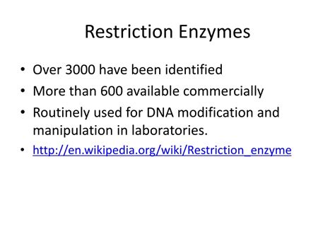 Ppt Restriction Enzymes Powerpoint Presentation Free Download Id9319632