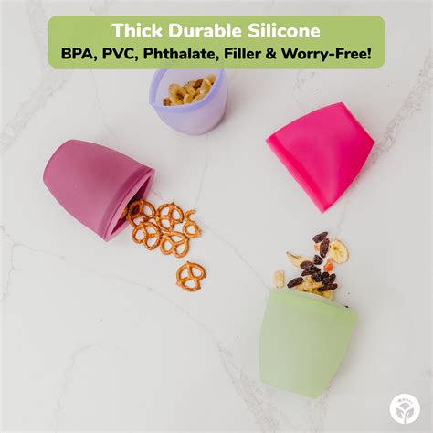 Silicone Reusable Snack Bags Weesprout