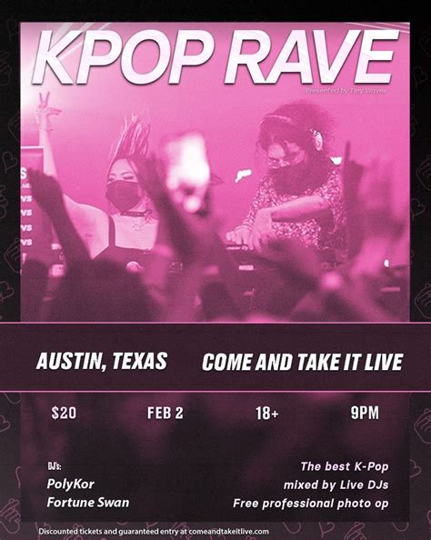 K-POP RAVE at Come and Take It Live!, Come and Take It Live, Austin, February 2 2024 | AllEvents.in