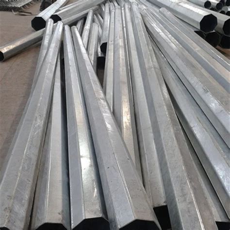 Galvanized Iron GI Single Arm 6 Mtr Gi Octagonal Pole At Rs 4800