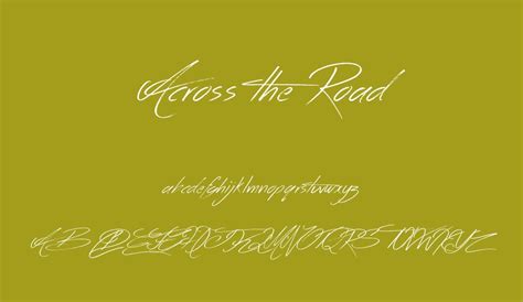 Across The Road Free Font