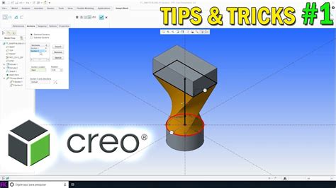 Swept Blend Creo Parametric Pro Engineer Tips And Tricks