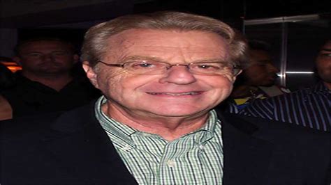 Jerry Springer Politician Turned Tv Ringmaster Dies At 79