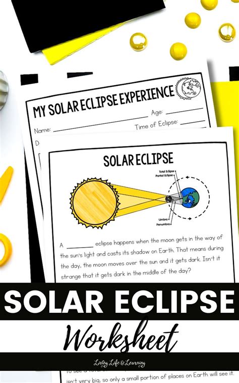 Solar Eclipse Worksheet