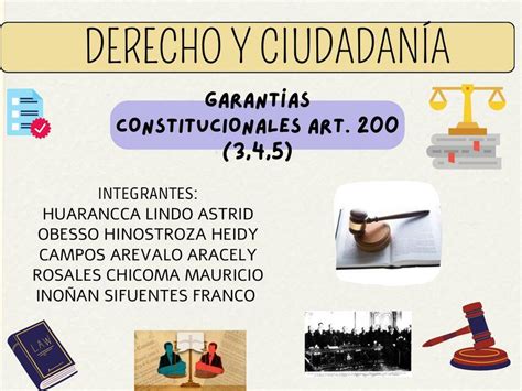 Garantías constitucionales art 200 Astrid Stefany Huarancca Lindo uDocz