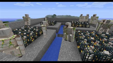 My Minecraft Iron Golem Spawner Iron Machine YouTube