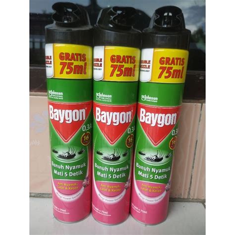 Jual Baygon Flower Garden 600 75ml Indonesia Shopee Indonesia