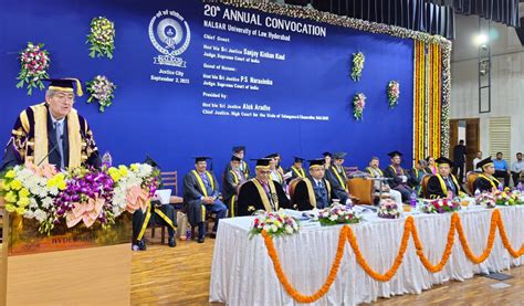 Hyderabad Nalsar University Of Law Celebrates Th Annual Convocation