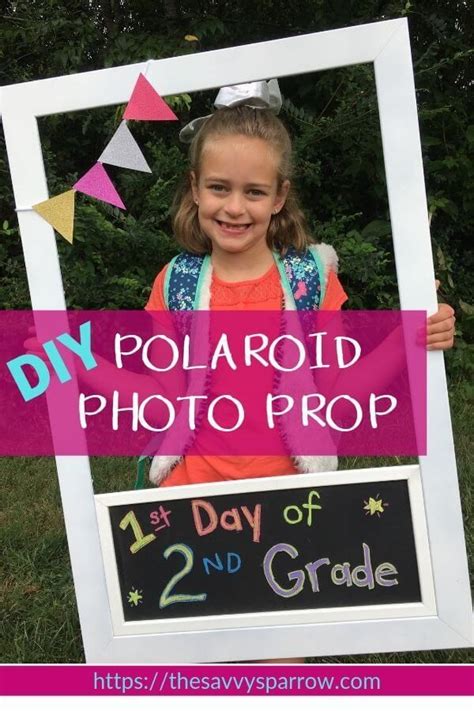 Diy Polaroid Photo Booth Frame For Back To School Photos Photo Booth