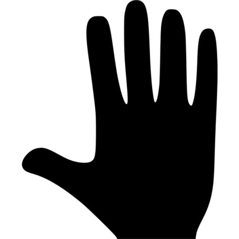 Black whole hand icon - Free black hand icons