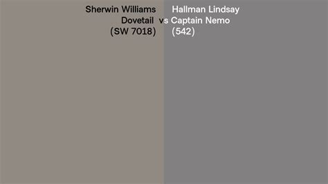 Sherwin Williams Dovetail Sw Vs Hallman Lindsay Captain Nemo