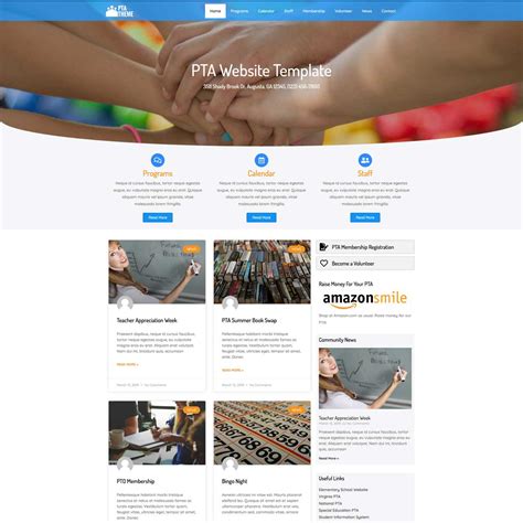 Pta Website Template Nexus Themes