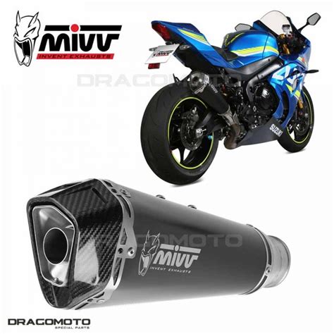 Exhaust MIVV SUZUKI GSX R 1000 2017 2021 DELTA RACE Black Stainless