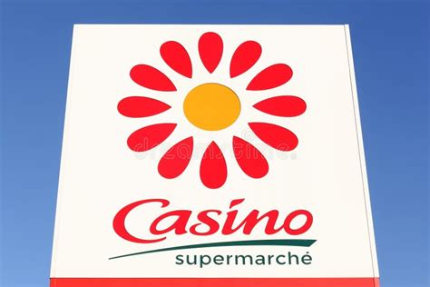 Casino Supermarket Logo on a Wall Editorial Photo - Image of logo ...