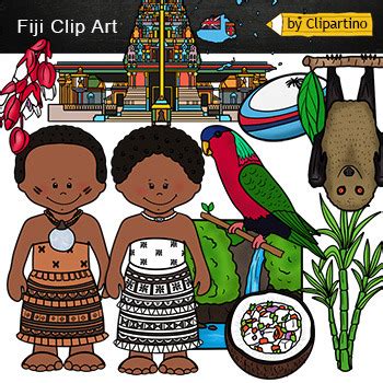 Fiji Clip Art by Clipartino | TPT