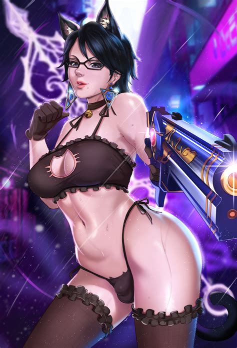 Rule 34 Balls Bayonetta Bayonetta Character Exlic Futa Only Futanari Gun Light Skinned