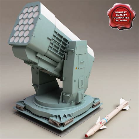 D Model Rim Rolling Airframe Missile