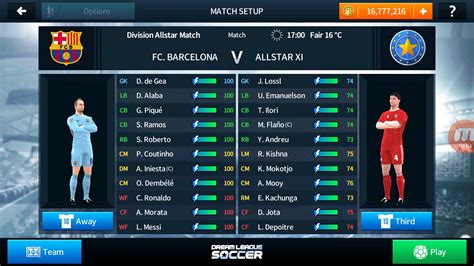 Dream League Soccer 2018 Gameplay Vs Allstar XI YouTube