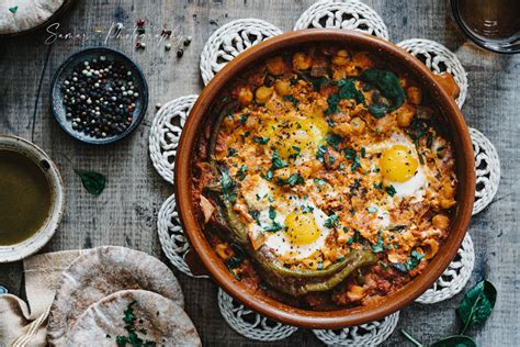 Recette Chakchouka Aux Pois Chiche Et Oeufs Les Recette De A Z