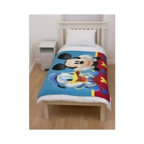 Disney Mickey Mouse Clubhouse Puzzled Panel Fleece Blanket Throw