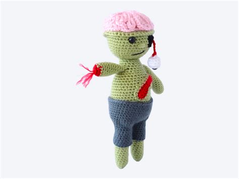 Zeke the Zombie Plushie - Crochet Pattern – The Blue Elephants