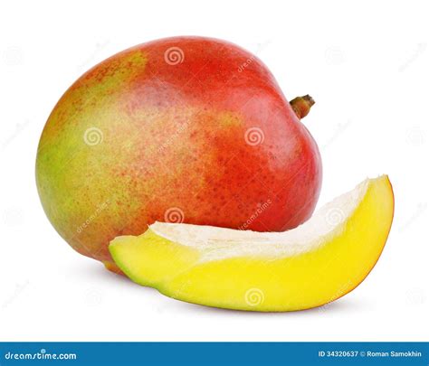 Ripe Mango Fruit With Slice Stock Image Image Of Exotic Healthy