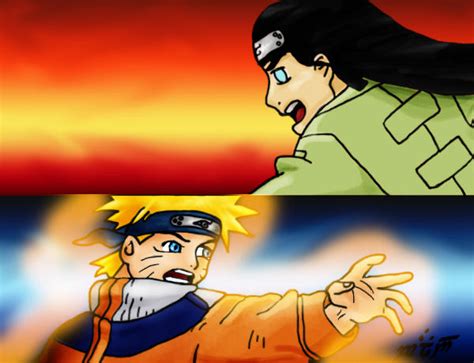 Naruto VS Neji by bladesfire on deviantART