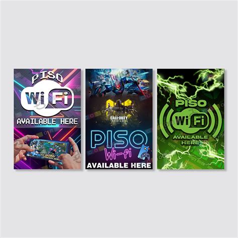 Piso Wifi Tarpaulin Business Signage Laminated Board Shopee Philippines