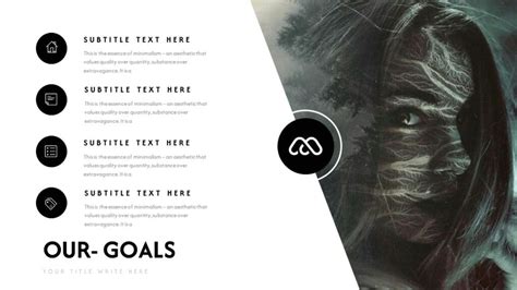 Megomi Black And White Powerpoint Template Masterbundles