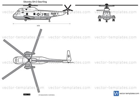 Templates - Helicopters - Sikorsky - Sikorsky SH-3 Sea King